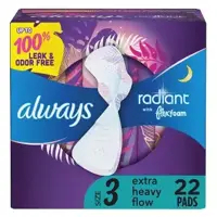 Always Radiant FlexFoam Pads Scented