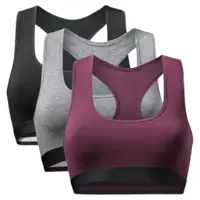 Danish Endurance Organic Cotton Bralette Black, Grey, Wine