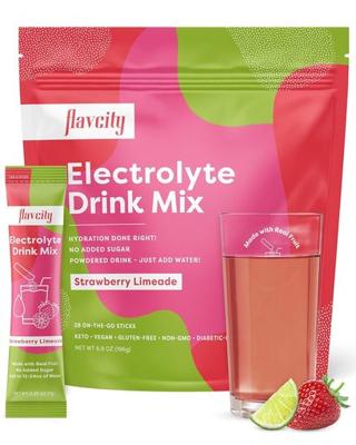 FlavCity Strawberry Limeade Electrolyte Mix