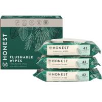 Honest The Honest Company Flushable Wipes Plant-Based 126 Count Gilded Wings