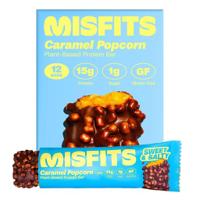 Misfits Health Plant Based Caramel Popcorn Protein Bar
