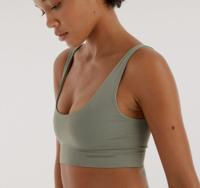 Organic Cotton Bralette Dark Olive