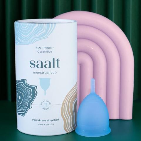 Saalt Menstrual Cup Ocean Blue Regular