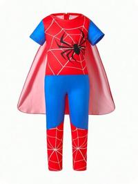 Shein Boys' Spider Superhero Costume Set