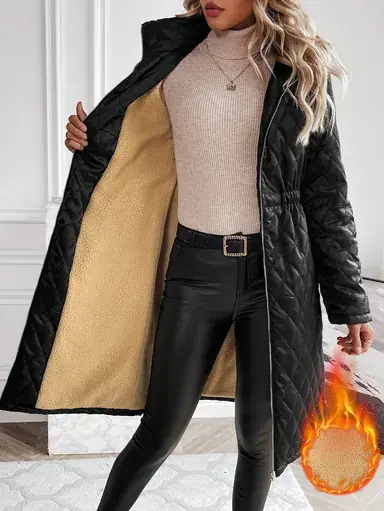 Shein Women's Shiny Thermal Winter Coat