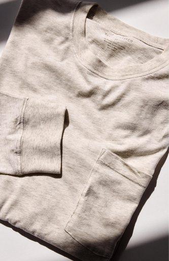 Taylor Stitch The Cotton Hemp Tee Heather Oat