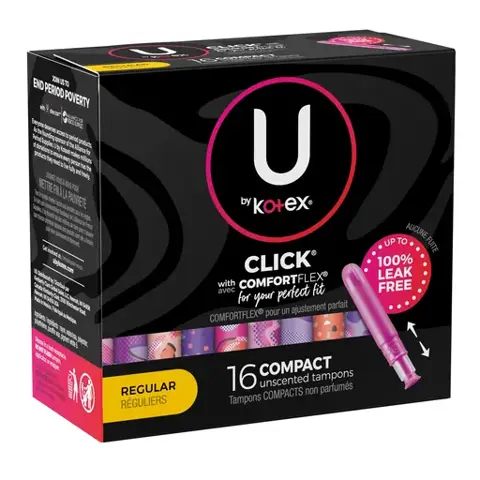 U by Kotex Click Compact Tampons Regular