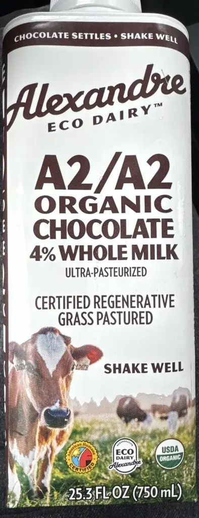 Alexandre Eco Dairy A2/A2 Organic Chocolate 4% Whole Milk
