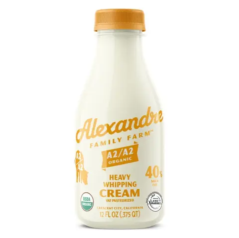 Alexandre Family Farm Organic A2/A2 Heavy Whipping Cream