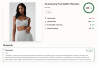 Alo Cashmere Plush Waffle V-Neck Bra