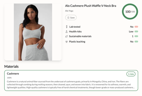 Alo Cashmere Plush Waffle V-Neck Bra