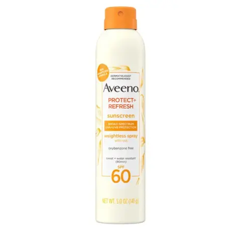 Aveeno Protect + Refresh Sunscreen Broad Spectrum Body Spray SPF 60