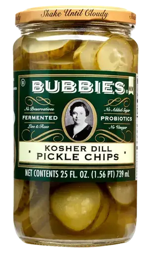 Bubbies Kosher Dill Pickle Chips