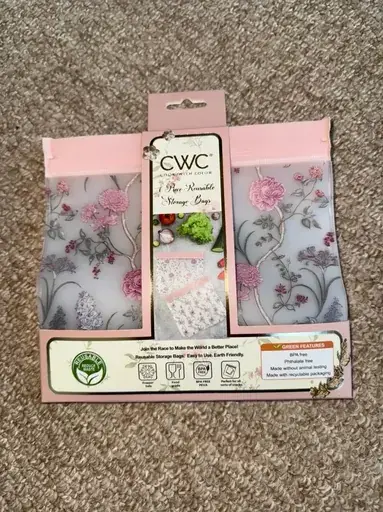 CWC Cook With Color 6 Piece Reusable Storage Bags