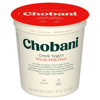Chobani Greek Yogurt Whole Milk Plain