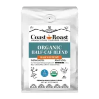 Coast Roast Organic Half-Caf Blend Whole Bean Coffee Bag