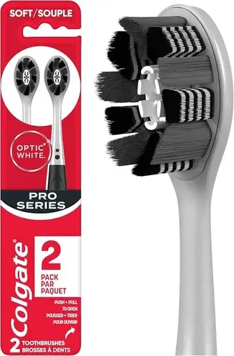 Colgate Optic White Charcoal Toothbrush