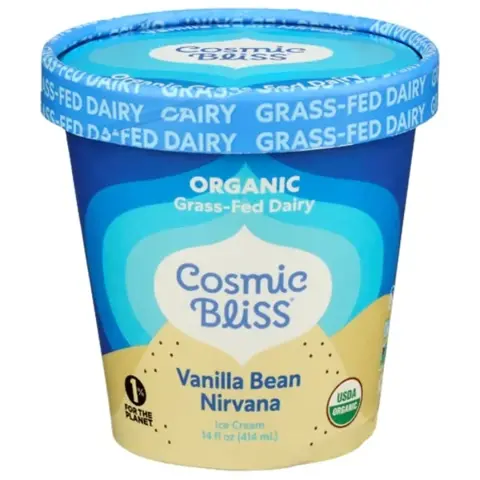Cosmic Bliss Vanilla Bean Nirvana Organic Grass-Fed Ice Cream