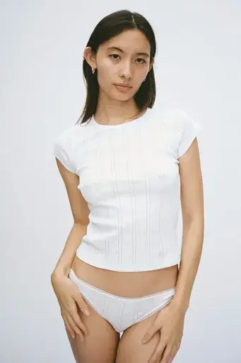 Cou Cou The Baby Tee White