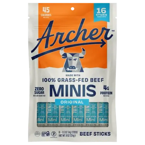 Country Archer Provisions Grass-Fed Beef Minis Original Beef Sticks