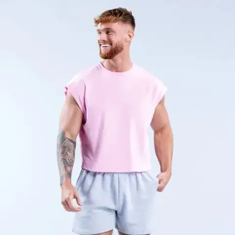 DFYNE Signature Crop Tank Light Rose Pink