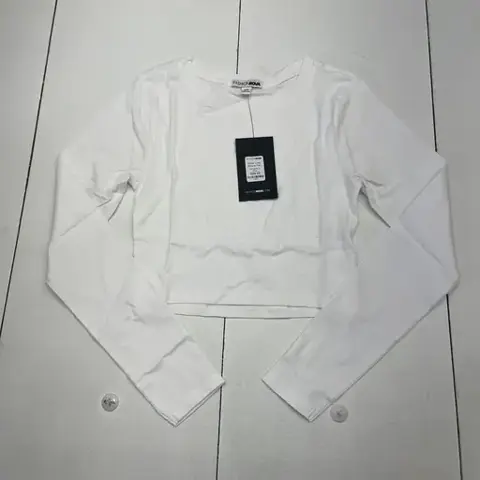 Fashion Nova Robin Crop Top White