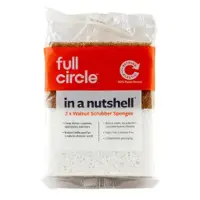 Full Circle In A Nutshell Walnut Scrubber Sponges