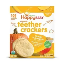 Happy Baby Organic Teether Crackers Mango & Pumpkin