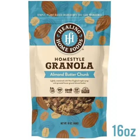 Healing Home Foods Almond Butter Chunk Granola