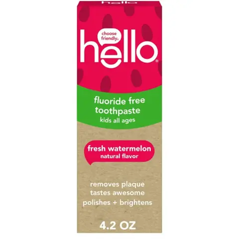 hello Kids Fluoride Free Toothpaste Fresh Watermelon