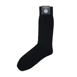 Joseph Cheaney & Sons Black Plain Mercerised Socks