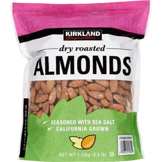 Kirkland Dry Roasted Unsalted Almonds