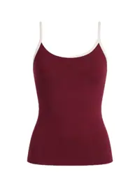 Layere Organic Cotton Racerback Tank With Built-In Bra