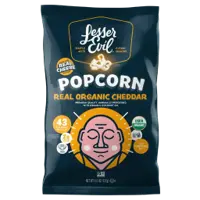 Lesser Evil Popcorn Real Organic Cheddar
