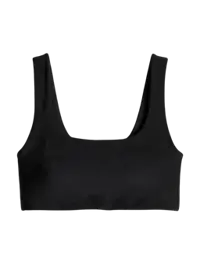 Lezat KLARA Organic Cotton Twist Back Sport Bra Black