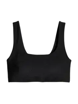 Lezat KLARA Organic Cotton Twist Back Sport Bra Black