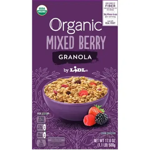 Lidl Organic Mixed Berry Granola