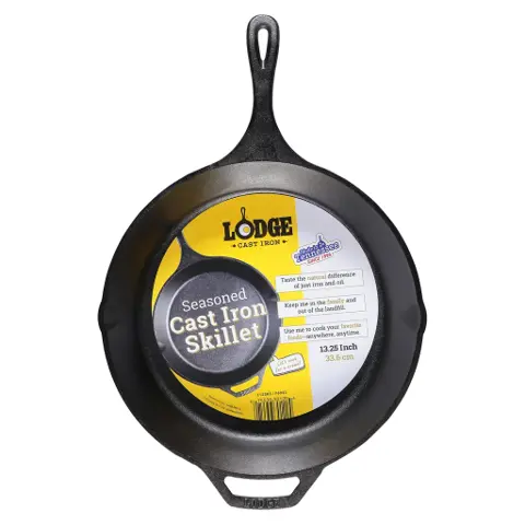 Lodge Seasoned Cast Iron Skillet 13.25 Inch