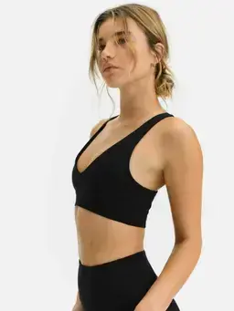 MATE Organic Stretch V-Neck Bra Bone