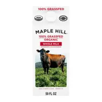 Maple Hill 100% Grassfed Organic Whole Milk