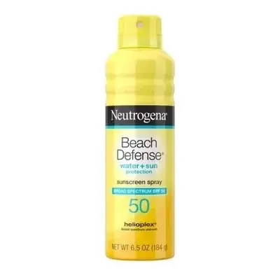 Neutrogena Beach Defense Water + Sun Protection Sunscreen Spray Broad Spectrum SPF 50