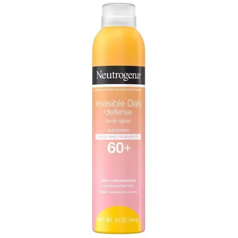 Neutrogena Invisible Daily Defense Body Spray Sunscreen Broad Spectrum SPF 60+