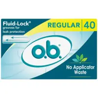o.b. Original Non-Applicator Tampons Regular