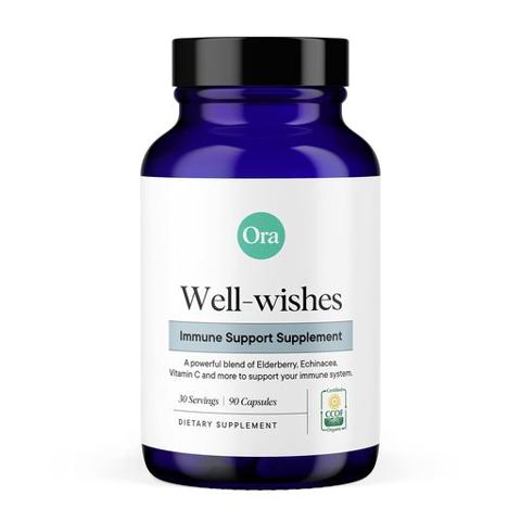 Ora Well-wishes Immune Support Supplement Bottle