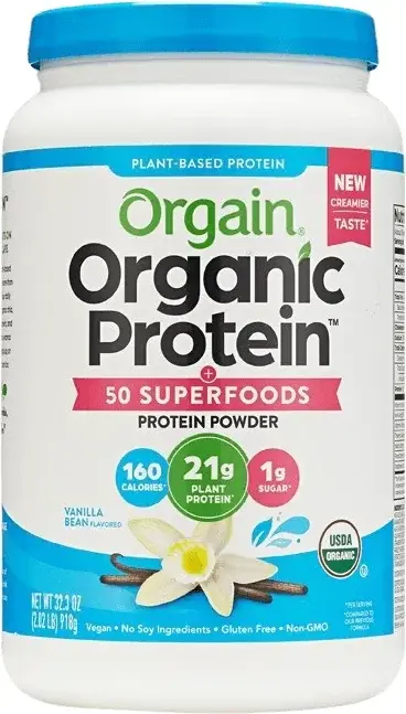 Orgain Organic Protein Plant-Based Powder Vanilla Bean