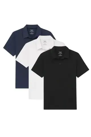 Organic Cotton Polo Shirt 3 Pack