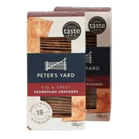 Peters Yard Fig & Spelt Sourdough Crackers