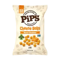 Pips Snacks Cheese Balls Real Cheddar