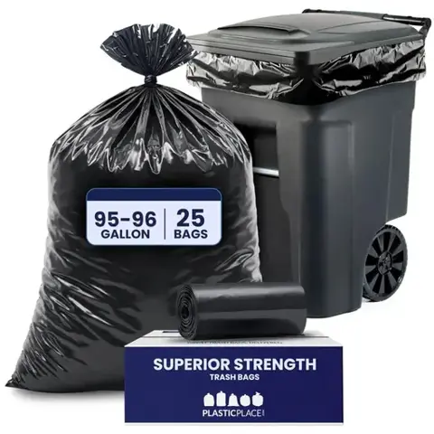 Plasticplace 95-96 Gallon Garbage Can Liners