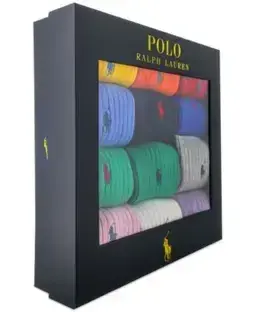 Polo Ralph Lauren Men's Crew Socks 15 Pair Box